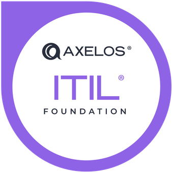 Axcelos ITIL v4 Foundation badge